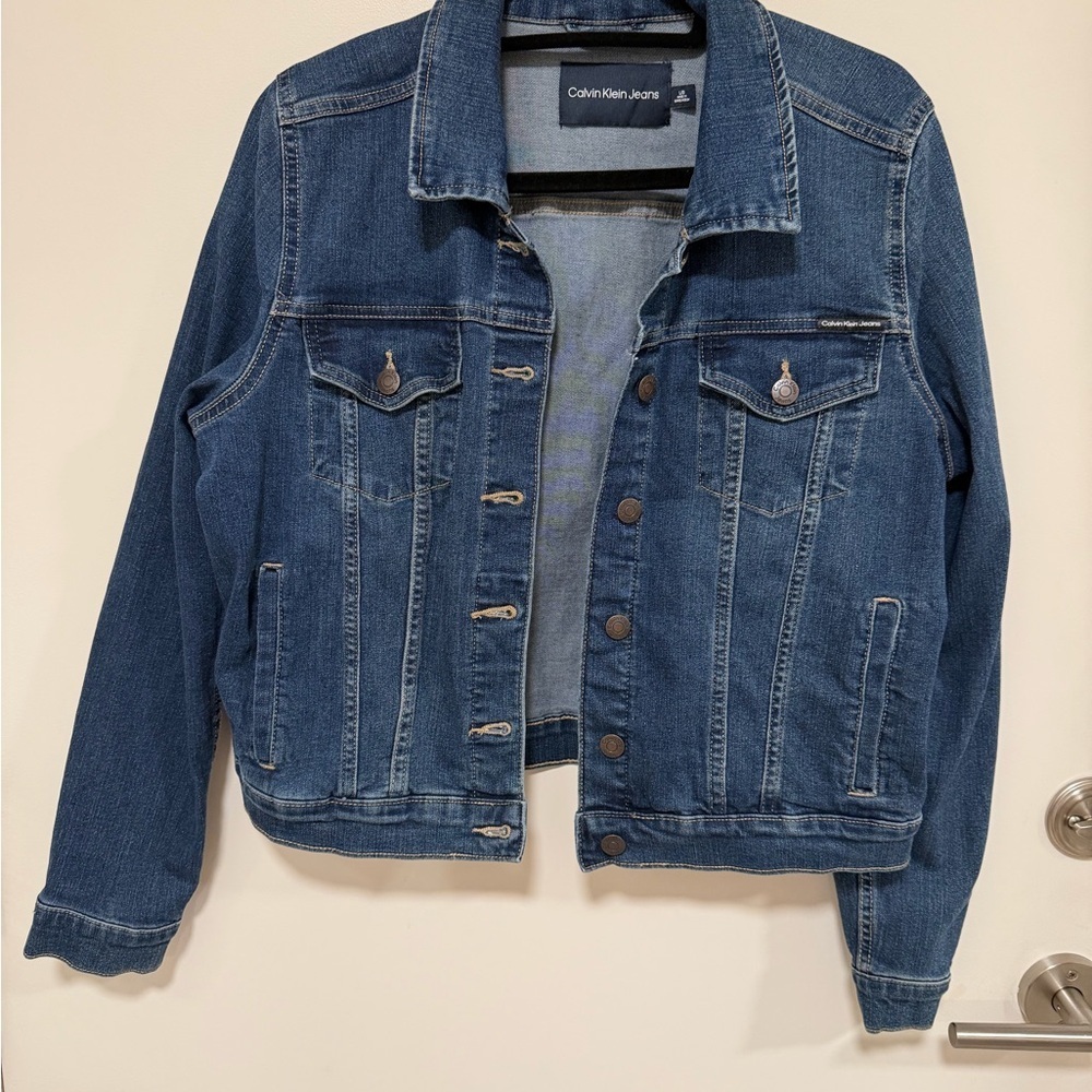 Calvin Klein Jeans Denim Jacket in Blue - NWOT - Picture 4 of 15